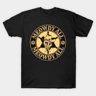 Meowdy Texas Cowboy Cat T-Shirt